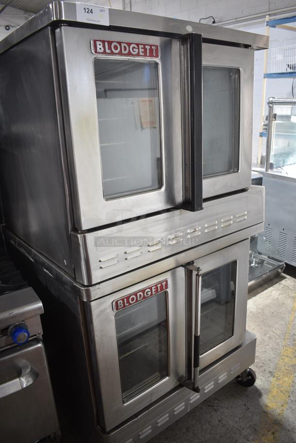 2 Blodgett Zephaire Stainless Steel Commercial Natural Gas Powered Full Size Convection Oven w/ View Through Doors, Metal Oven Racks and Thermostatic Controls on Commercial Casters. 2 Times Your Bid! - Image 1 of 11