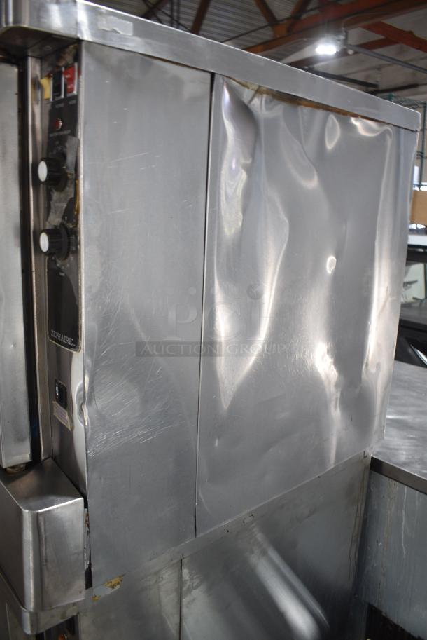 2 Blodgett Zephaire Stainless Steel Commercial Natural Gas Powered Full Size Convection Oven w/ View Through Doors, Metal Oven Racks and Thermostatic Controls on Commercial Casters. 2 Times Your Bid! - Image 3 of 11