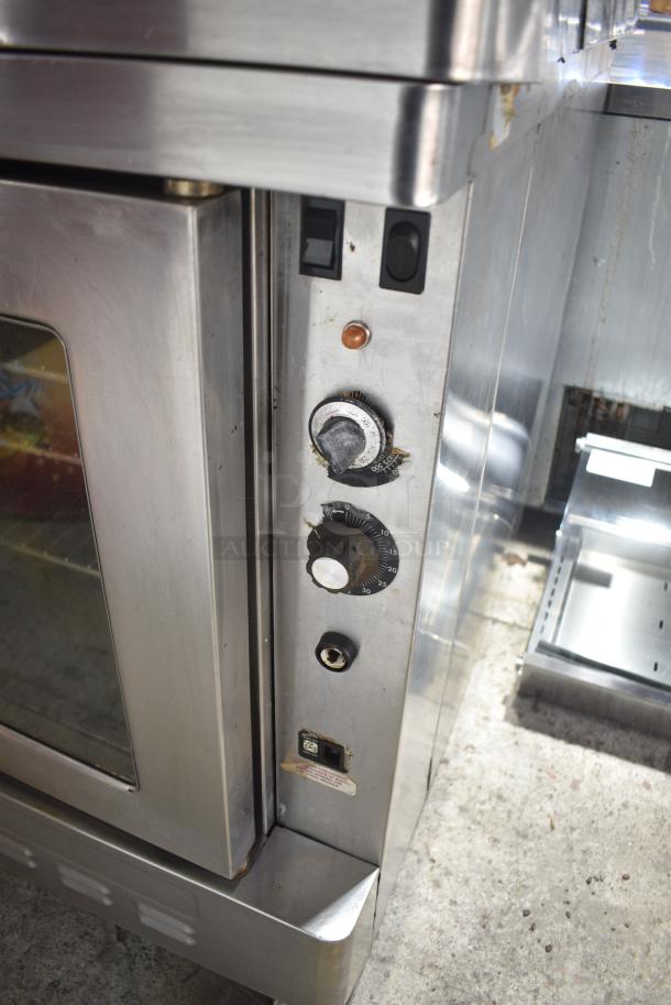 2 Blodgett Zephaire Stainless Steel Commercial Natural Gas Powered Full Size Convection Oven w/ View Through Doors, Metal Oven Racks and Thermostatic Controls on Commercial Casters. 2 Times Your Bid! - Image 4 of 11