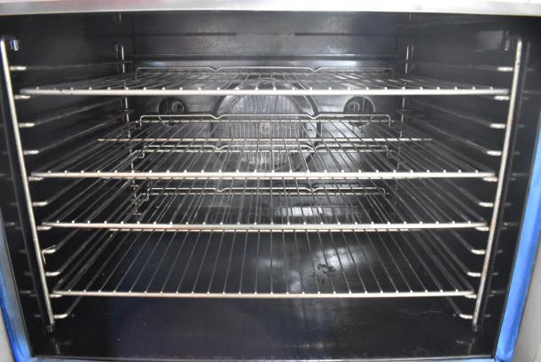 2 Blodgett Zephaire Stainless Steel Commercial Natural Gas Powered Full Size Convection Oven w/ View Through Doors, Metal Oven Racks and Thermostatic Controls on Commercial Casters. 2 Times Your Bid! - Image 6 of 11