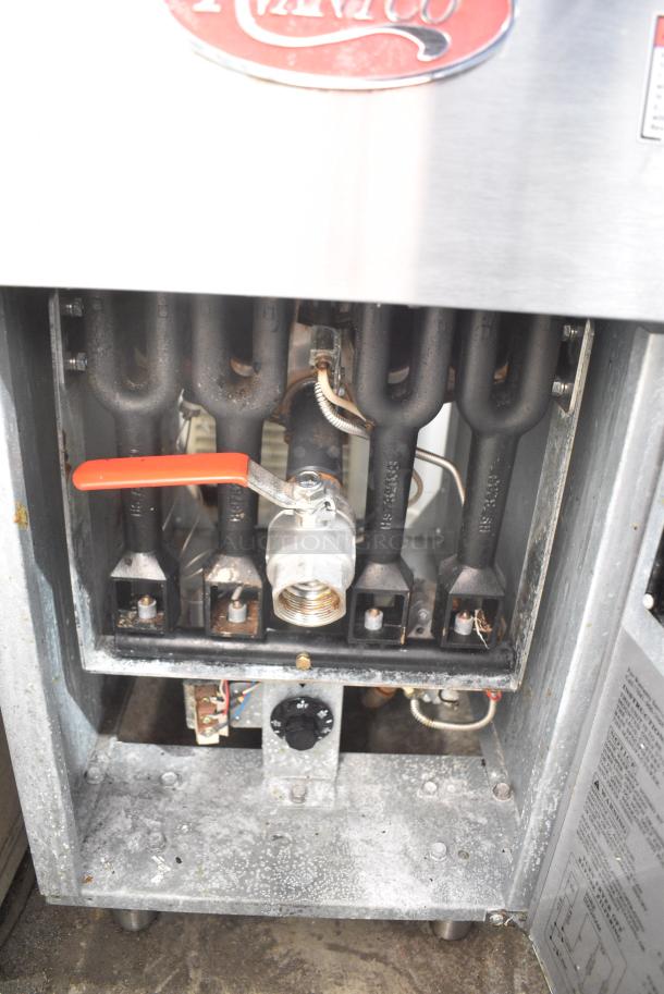 2020 Avantco FF400-N Stainless Steel Commercial Floor Style Natural Gas Powered Deep Fat Fryer. 120,000 BTU. - Image 4 of 5