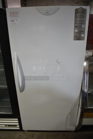 Frigidaire Metal Single Door Reach In Freezer. 115 Volts, 1 Phase. Tested and Working! - Item #1171848