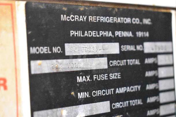 McCray SC-CDS35-4 Metal Commercial Floor Style Deli Display Case Merchandiser. 115 Volts, 1 Phase. Tested and Working! - Image 6 of 7