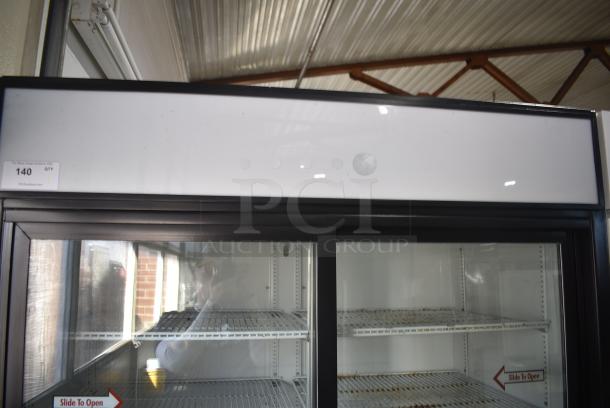 True GDM-45 Metal Commercial 2 Door Reach In Cooler Merchandiser w/ Poly Coated Racks. 115 Volts, 1 Phase. Cannot Test Due To Damaged Plug - Image 2 of 8