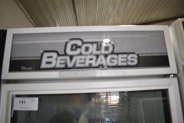 True GDM-26-LD Metal Commercial Single Door Reach In Cooler Merchandiser w/ Poly Coated Racks. 115 Volts, 1 Phase. Tested and Working! - Image 3 of 8