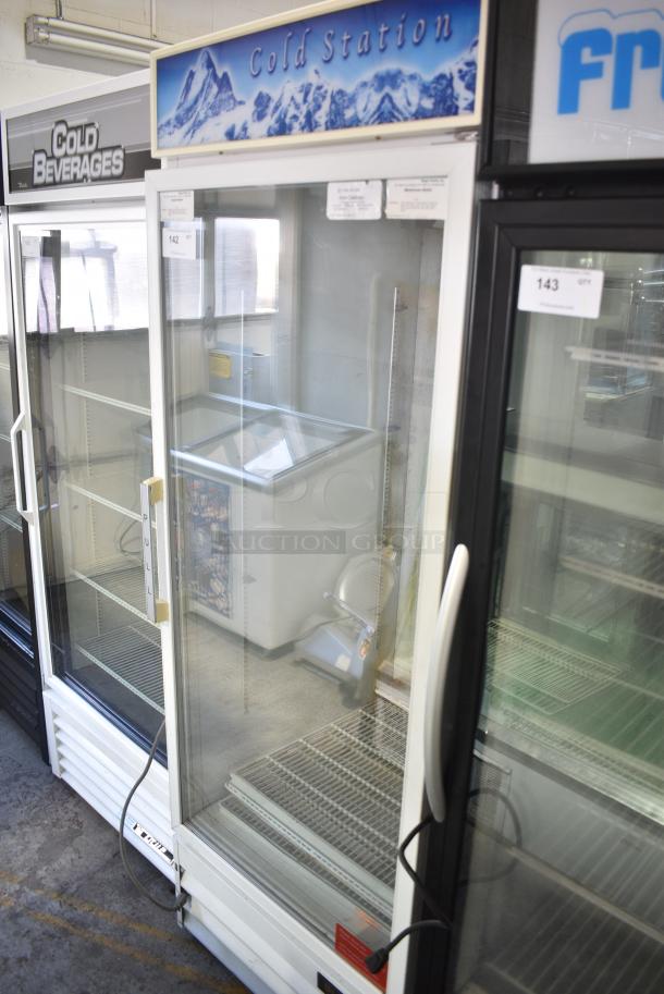 Blue Air BAGR24 Metal Commercial Single Door Reach In Cooler Merchandiser w/ Poly Coated Racks. 115 Volts, 1 Phase. Tested and Powers On But Does Not Get Cold - Image 3 of 9