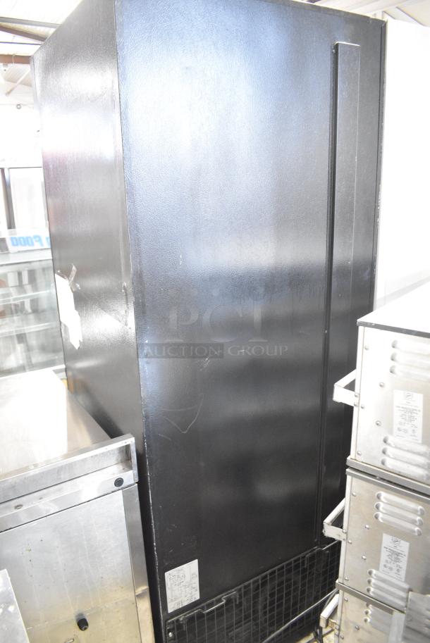 Minus Forty Metal Commercial Single Door Reach In Freezer Merchandiser w/ Poly Coated Racks on Commercial Casters. 115 Volts, 1 Phase. Tested and Powers On But Does Not Get Cold - Image 11 of 13