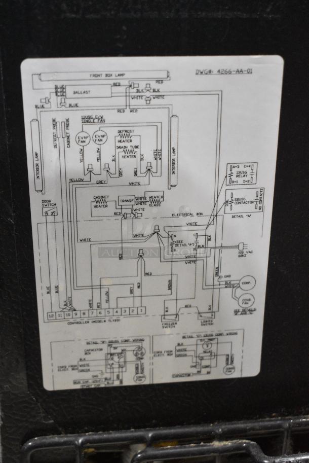 Minus Forty Metal Commercial Single Door Reach In Freezer Merchandiser w/ Poly Coated Racks on Commercial Casters. 115 Volts, 1 Phase. Tested and Powers On But Does Not Get Cold - Image 12 of 13