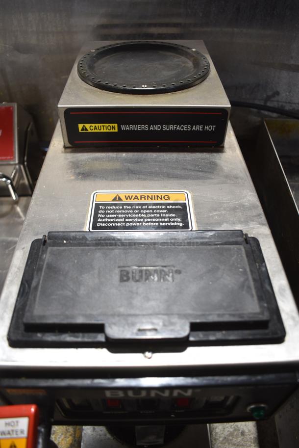 Bunn CWTF15 Stainless Steel Commercial Countertop 2 Burner Coffee Machine w/ Hot Water Dispenser. 120 Volts, 1 Phase. - Image 5 of 7
