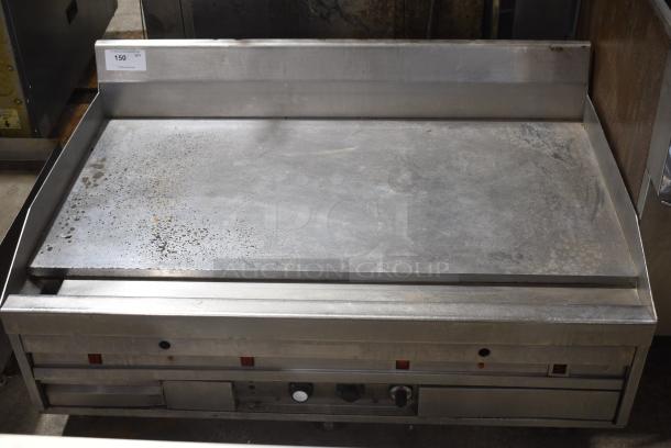 MagiKitch'n Stainless Steel Commercial Countertop Natural Gas Powered Flat Top Griddle. - Image 1 of 11