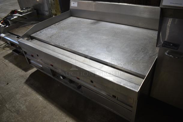 MagiKitch'n Stainless Steel Commercial Countertop Natural Gas Powered Flat Top Griddle. - Image 3 of 11