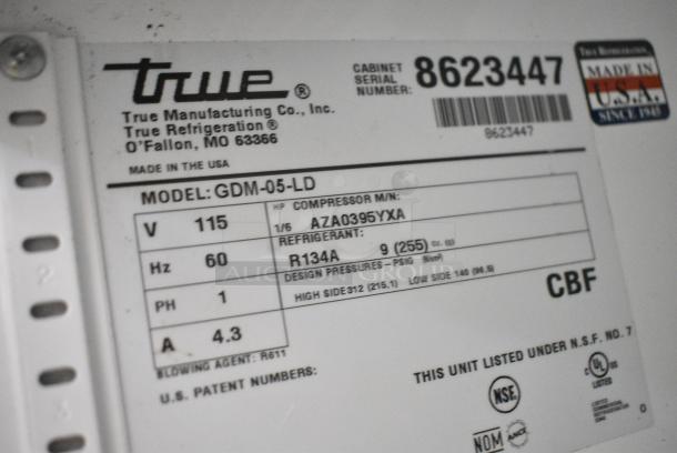 True GDM-05-LD Metal Commercial Mini Cooler Merchandiser. 115 Volts, 1 Phase. Tested and Working! - Image 6 of 7