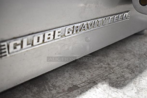 Globe 1725 Stainless Steel Commercial Countertop Meat Slicer w/ Blade Sharpener. 115 Volts, 1 Phase. Tested and Does Not Power On - Image 4 of 6