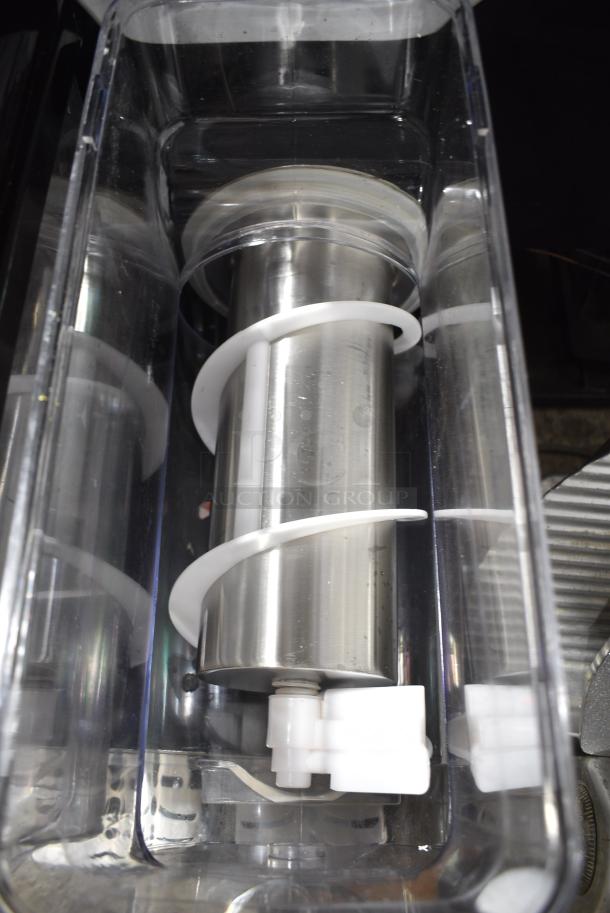 XRJ15LX2 Stainless Steel Commercial Countertop 2 Hopper Slushie Machine. 110-130 Volts, 1 Phase. Tested and Powers On But Does Not Get Cold - Image 7 of 9