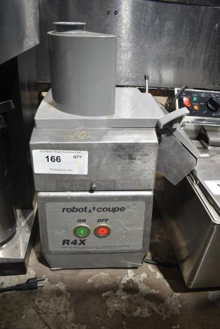 Robot Coupe R4X Metal Commercial Countertop Food Processor. 120 Volts, 1 Phase. Tested and Does Not Power On