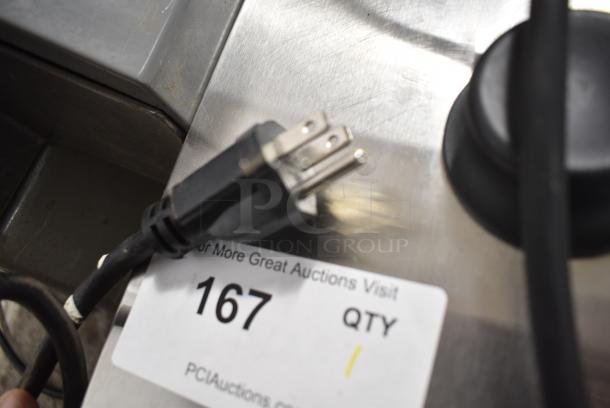 BRAND NEW SCRATCH AND DENT! 2024 Crosson CF-15 Stainless Steel Single Bay Electric Fryer w/ Lid. 120 Volts, 1 Phase. - Image 6 of 6