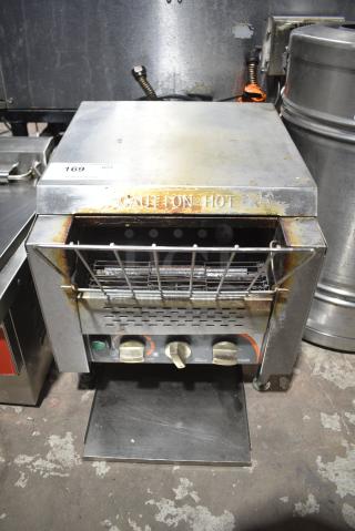 AvaToast TT-300-208 Stainless Steel Countertop Electric Conveyor Toaster Oven. 208 Volts, 1 Phase.