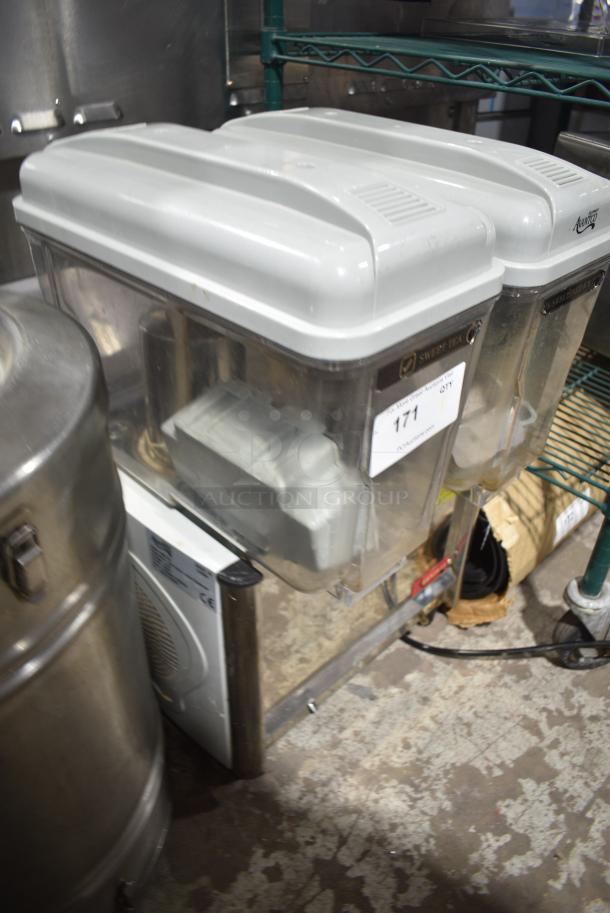 Avantco RBD-32 Stainless Steel Countertop 2 Hopper Refrigerated Beverage Machine. 110 Volts, 1 Phase. Tested and Does Not Power On - Image 2 of 8