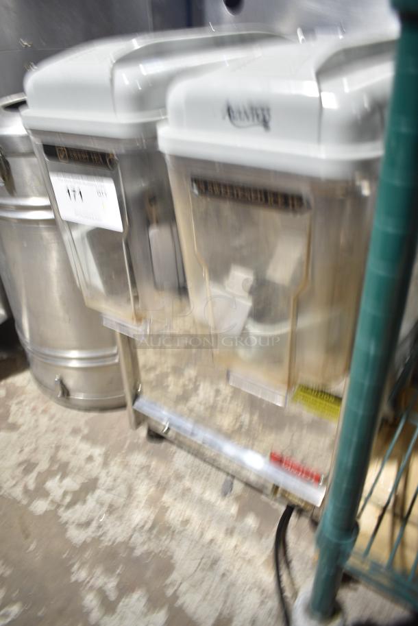 Avantco RBD-32 Stainless Steel Countertop 2 Hopper Refrigerated Beverage Machine. 110 Volts, 1 Phase. Tested and Does Not Power On - Image 3 of 8