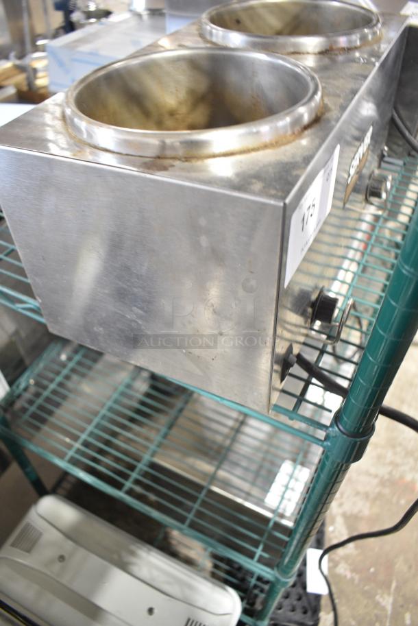 Server Twin FS Stainless Steel Countertop 2 Well Warmer. 120 Volts, 1 Phase. Tested and Working! - Image 2 of 5