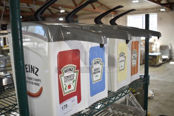 2 BRAND NEW SCRATCH AND DENT! Countertop Double Well Condiment Dispensers. 2 Times Your Bid! - Image 2 of 3