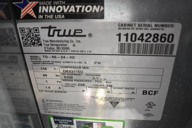 BRAND NEW SCRATCH AND DENT! 2025 True TD-65-24-HC Stainless Steel Commercial Back Bar Bottle Cooler w/ 2 Sliding Lids. 115 Volts, 1 Phase. Tested and Working! - Image 6 of 7