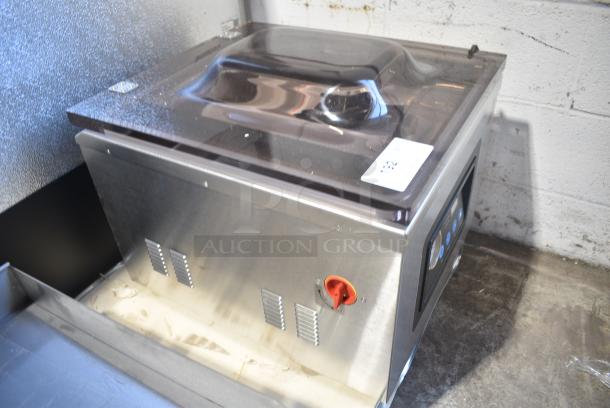 BRAND NEW SCRATCH AND DENT! VacPak-It Stainless Steel Commercial Chamber Vacuum Packaging Machine with Two 16" Seal Bars and Oil Pump. 115 Volts, 1 Phase. Tested and Working! - Image 2 of 5