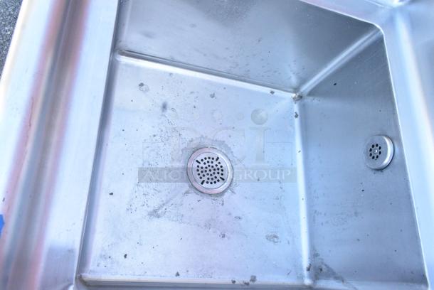 Stainless Steel Single Bay Sink w/ Right Side Drain Board and Under Shelf. - Image 6 of 6
