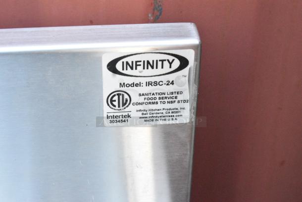 Infinity IRSC-24 Stainless Steel Drain Board w/ 2 Under Shelves - Image 4 of 4