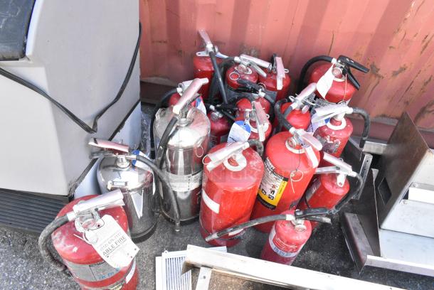 17 Various Fire Extinguishers. 17 Times Your Bid! Buyer Must Pick Up - We Will Not Ship This Item. - Image 1 of 15