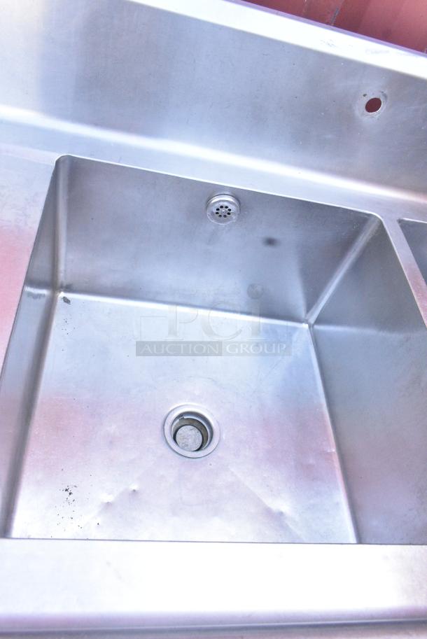 Stainless Steel 3 Bay Power Soak Sink w/ Dual Drain Boards. - Image 3 of 7