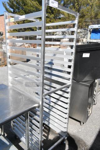 Metal Commercial Pan Transport Rack on Commercial Casters.