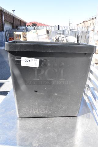 Black Poly Bin