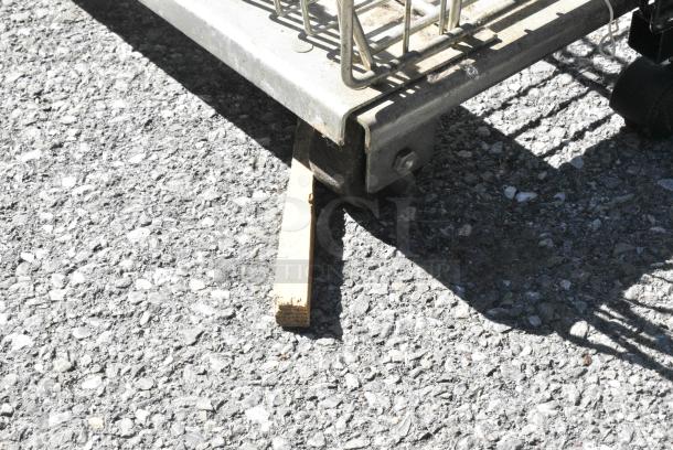 Chrome Finish 5 Tier Basket Style Shelving Unit on Commercial Casters. - Image 3 of 5