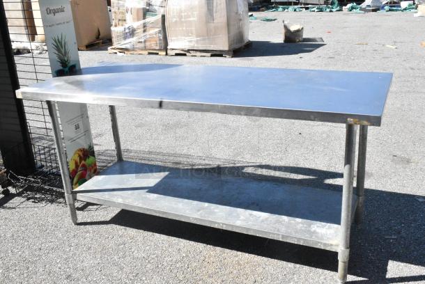 Stainless Steel Table w/ Metal Under Shelf. - Image 2 of 5