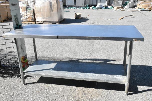 Stainless Steel Table w/ Metal Under Shelf. - Image 3 of 5