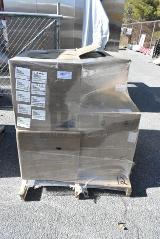 13 BRAND NEW! Boxes Including RG16-414 OptiClean 16-Compartment Glass Rack with 4 Extenders, 10332630 Glass Rack, 10086825 Glass Rack, 10184615 Glass Rack. 13 Times Your Bid!