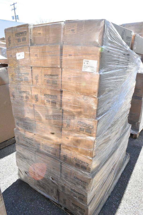 60 BRAND NEW! Boxes of Service Ideas ADISPWSTD SAN ‘N’ SERV Touchless Hand Sanitizer Floor Dispenser, White. 60 Times Your Bid! - Image 4 of 7