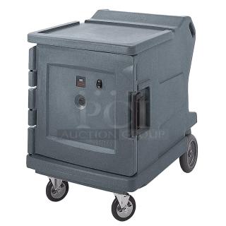 BRAND NEW SCRATCH AND DENT! Cambro CMBH1826LF191 Camtherm® Granite Gray Low Profile Electric Hot Food Holding Cabinet in Fahrenheit - 110V