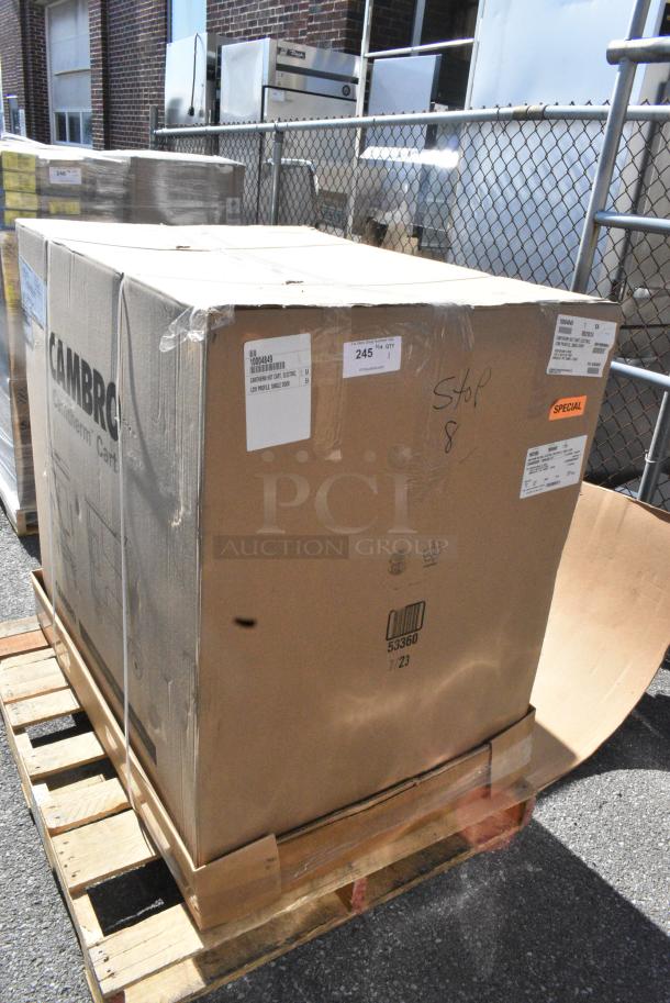 BRAND NEW SCRATCH AND DENT! Cambro CMBH1826LF191 Camtherm® Granite Gray Low Profile Electric Hot Food Holding Cabinet in Fahrenheit - 110V - Image 2 of 8