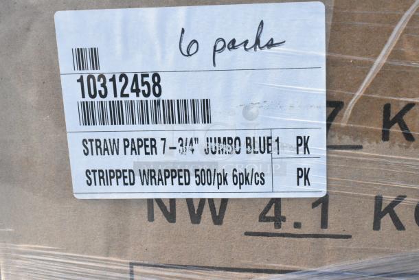17 BRAND NEW! Boxes Including TableCraft 100121 Straws, 44CI-261 Kraft Cups, Paper Hot Cups, 10312458 Straw Paper 7-3/4" Jumbo Blue. 17 Times Your Bid! - Image 13 of 14