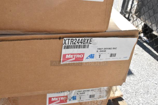 8 BRAND NEW SCRATCH AND DENT! Items Including Metro MX2448G MetroMax i Open Grid Shelf with Removable Mat 24" x 48", Metro XTR2448XEA Metromax iQ Drying Rack for Cutting Boards, Pans, and Trays 24" x 48" x 6", Metro XTR2448XE Metromax iQ Drying Rack for Cutting Boards, Pans, and Trays 24" x 48" x 6", Metro MX63UP MetroMax iQ Mobile Polymer Post, Metro 5PCBX 5" MetroMax iQ Polymer Swivel Stem Caster with Brake. 8 Times Your Bid! - Image 8 of 10