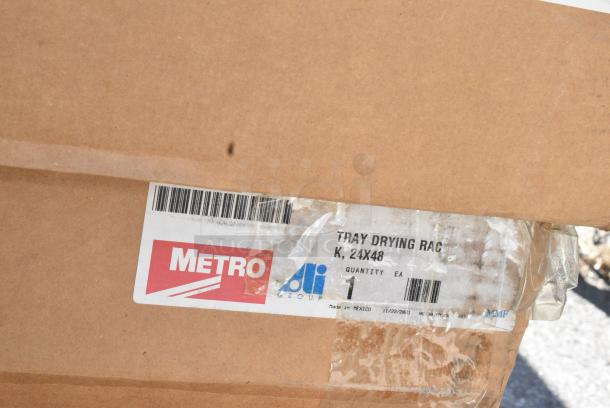 8 BRAND NEW SCRATCH AND DENT! Items Including Metro MX2448G MetroMax i Open Grid Shelf with Removable Mat 24" x 48", Metro XTR2448XEA Metromax iQ Drying Rack for Cutting Boards, Pans, and Trays 24" x 48" x 6", Metro XTR2448XE Metromax iQ Drying Rack for Cutting Boards, Pans, and Trays 24" x 48" x 6", Metro MX63UP MetroMax iQ Mobile Polymer Post, Metro 5PCBX 5" MetroMax iQ Polymer Swivel Stem Caster with Brake. 8 Times Your Bid! - Image 9 of 10