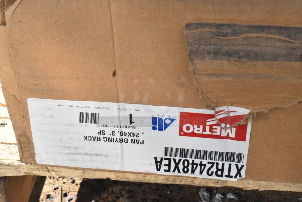 8 BRAND NEW SCRATCH AND DENT! Items Including Metro MX2448G MetroMax i Open Grid Shelf with Removable Mat 24" x 48", Metro XTR2448XEA Metromax iQ Drying Rack for Cutting Boards, Pans, and Trays 24" x 48" x 6", Metro XTR2448XE Metromax iQ Drying Rack for Cutting Boards, Pans, and Trays 24" x 48" x 6", Metro MX63UP MetroMax iQ Mobile Polymer Post, Metro 5PCBX 5" MetroMax iQ Polymer Swivel Stem Caster with Brake. 8 Times Your Bid! - Image 10 of 10