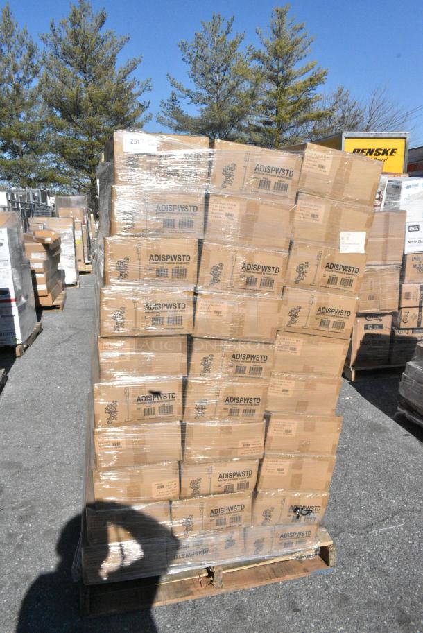60 BRAND NEW! Boxes of Service Ideas ADISPWSTD SAN ‘N’ SERV Touchless Hand Sanitizer Floor Dispenser, White. 60 Times Your Bid! - Image 2 of 8
