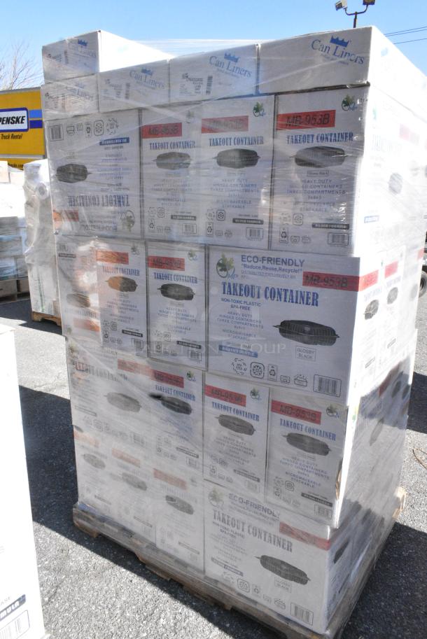 42 BRAND NEW SCRATCH AND DENT! MB-953B Take Out Containers, Steel-flex LPR4552X3G Can Liners. 42 Times Your Bid! - Image 2 of 7