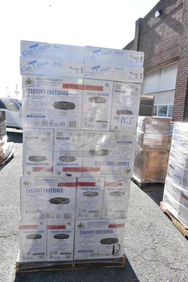 42 BRAND NEW SCRATCH AND DENT! MB-953B Take Out Containers, Steel-flex LPR4552X3G Can Liners. 42 Times Your Bid! - Image 4 of 7