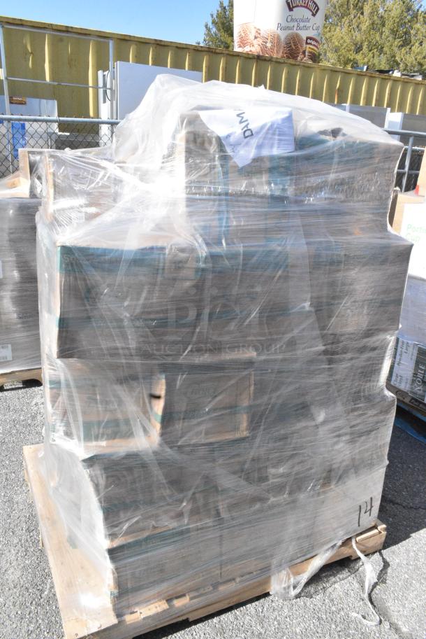 34 BRAND NEW SCRATCH AND DENT! Items Including 395SP10PF EcoChoice No PFAS Added 10" x 10" Natural Bagasse Blend Square Plate - 300/Case, Solo PL200N Medium Clear Plastic Souffle / Cup Lid - 2500/Case. 34 Times Your Bid! - Image 4 of 8