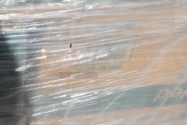 34 BRAND NEW SCRATCH AND DENT! Items Including 395SP10PF EcoChoice No PFAS Added 10" x 10" Natural Bagasse Blend Square Plate - 300/Case, Solo PL200N Medium Clear Plastic Souffle / Cup Lid - 2500/Case. 34 Times Your Bid! - Image 7 of 8