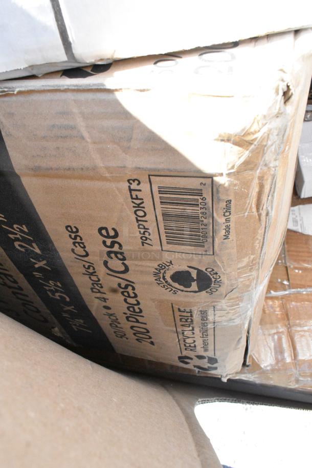 12 BRAND NEW SCRATCH AND DENT! Items Including 5002TP3X496P Lavex Premium 3 1/2" x 4 1/2" Individually Wrapped 2-Ply Standard 500 Sheet Toilet Paper Roll - 96/Case, Dart 20J16 20 oz. White Customizable Foam Cup - 500/Case, 795PTOKFT3 Choice Kraft Microwavable Folded Paper #3 Take-Out Container 7 3/4" x 5 1/2" x 2 1/2" - 200/Case. 12 Times Your Bid! - Image 10 of 12